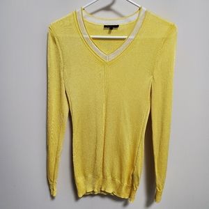 Lafayette 148 NY | Yellow Thin Knit Sweater S